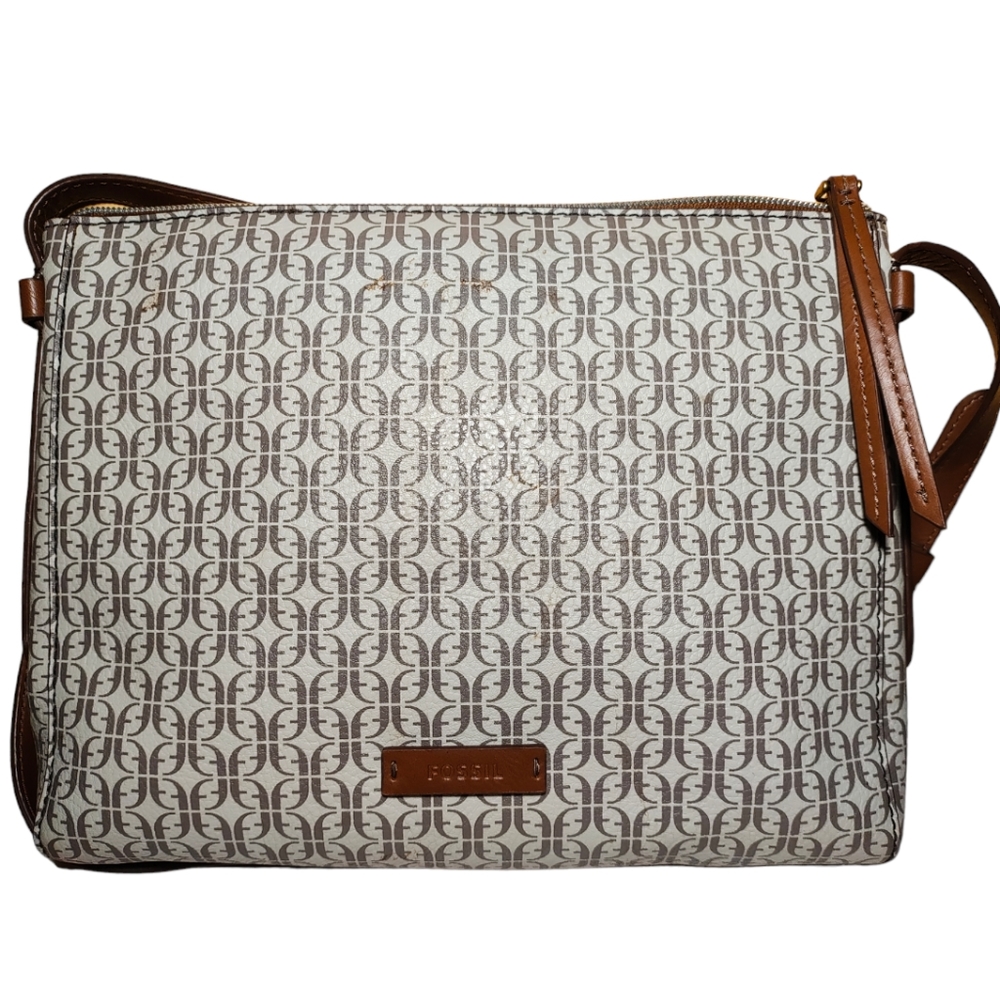 Fossil Signature Logo Crossbody